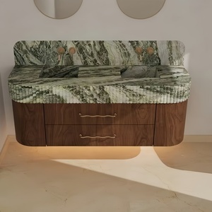 Encimera de Mármol Verde Irlandés de Buena Calidad, Acabado Antiguo, para Baño Clásico Vintage - Product Image 3