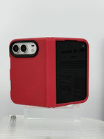 Étui de téléphone pliable antichoc double couche pour iPhone DUO, coque de protection en TPU PC, texture triangulaire