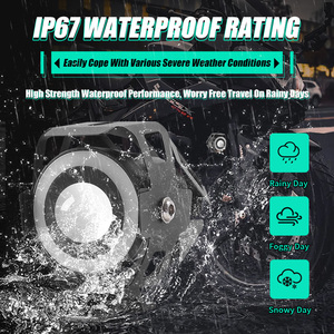 Motorcycle <span class=keywords><strong>LED</strong></span> motosiklet far melek gözler yardımcı sürüş lambası evrensel motosiklet sis lambası ek spot <span class=keywords><strong>LED</strong></span> far - Product Image 3