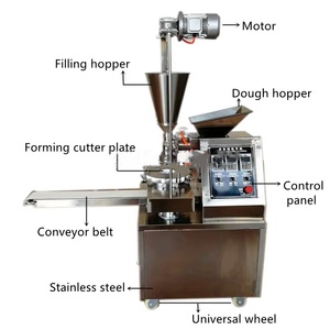 Indian Nepal Restaurant Automatic Motorized Food Grade Stainless Steel Steamed Stuffed Bun Making <b>Machine</b> Kibbeh <b>Maker</b> <b>Soup</b> - Product Image 3