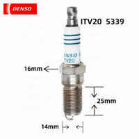 Bougie d'allumage DENSO 0.12 à pointe nickelée ITV20 L3Y1-18-110 Neuve Essence 16mm pour Accord Remplacement Universel