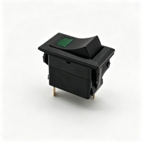 Interrupteur à bascule SPST ON-OFF à LED unique 3 broches DC12V, interrupteur électrique encastré pour marine, camping-car, camion, moto