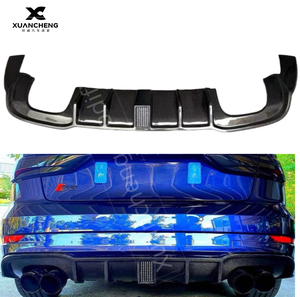 Diffusore posteriore in fibra di carbonio con luce per <span class=keywords><strong>Audi</strong></span> <span class=keywords><strong>A3</strong></span> S3 2017 2018 2019 <span class=keywords><strong>2020</strong></span> - Product Image 1