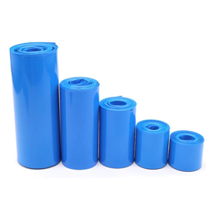 Matériaux d'isolation pour packs de batteries 18650, tube thermorétractable en PVC bleu, film rétractable en PVC de 150 mm pour batteries - Product Image 6