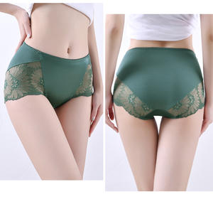 Braguitas <span class=keywords><strong>de</strong></span> Encaje Sexy para Mujer, Braguitas Sin Costuras <span class=keywords><strong>de</strong></span> Talla Grande, Ropa Interior Sexy para Mujer, Braguitas Cortas <span class=keywords><strong>de</strong></span> Algodón Transparentes para Mujer - Product Image 3