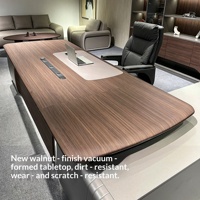 Ensemble de bureau de direction moderne, bureau en L pour PDG, mobilier commercial haut de gamme, montage facile, écologique, luxueux