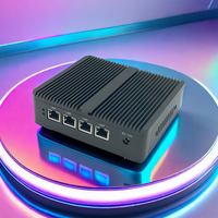 Mini PC pas cher Intel Celeron N2840 Dual Core 4 NIC Gigabit Lan RJ45 pare-feu de sécurité réseau PfSense ROS VGA HD PC industriel