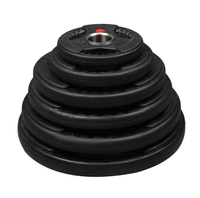 Plaques de poids en caoutchouc et fonte durables et portables pour la musculation, équipement de fitness à usage commercial