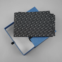 Papier de soie imprimé personnalisé avec Logo de l'entreprise, emballage noir et blanc pour vêtements