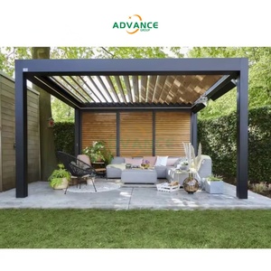 Pergola en aluminium haut de gamme avec persiennes, abri solaire extérieur pour jardin, <span class=keywords><strong>terrasse</strong></span> <span class=keywords><strong>et</strong></span> restaurant - Product Image 1