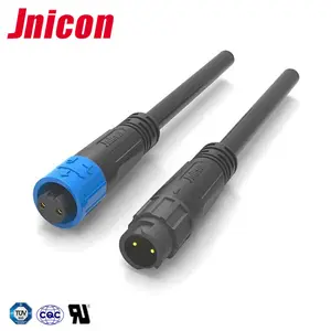 Jnicon M12 M8 enchufe eléctrico moldeado de corriente pequeña conector de cable de extensión impermeable