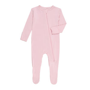 गर्म बिक्री वसंत बच्चे Footie नरम बच्चे को कपड़े लंबी आस्तीन नवजात कपड़े बांस विस्कोस जिपर बच्चे Romper - Product Image 5