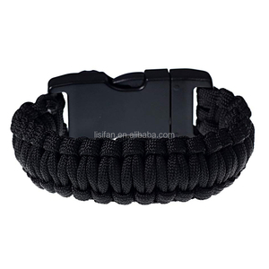 Bracelet d'urgence multifonctionnel Kit de survie avec boussole Sifflet d'allumage pour l'extérieur - Product Image 5