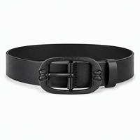 Boucles de ceinture pour hommes d'affaires, logo gravé sur mesure, alliage de zinc, métal résistant à la rouille, anti-rayures, pour ceinture en cuir