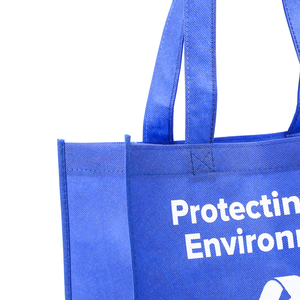 Biểu Tượng Tùy Chỉnh Thân Thiện Với Môi Màu Xanh Không Dệt Mua Sắm Túi Xách Có Thể Gập Lại Bền Không Thấm Nước Không Dệt Tote Túi Cho Các Sự Kiện Kinh Doanh - Product Image 4