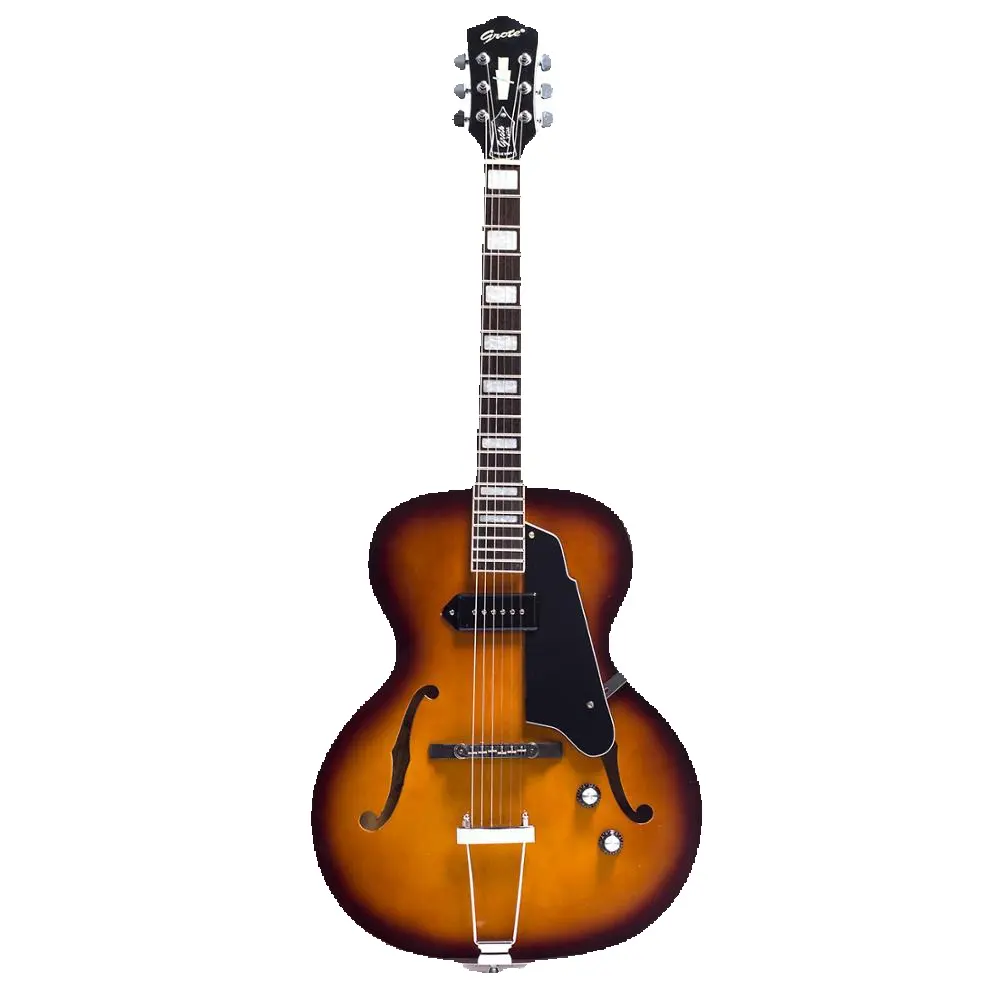 Gleroy Archtop голая джазовая гитара с превосходными чистыми тонами для джазового соло