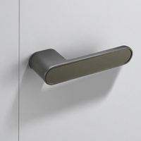 Poignées de porte et de fenêtre en zinc finition satinée, style italien moderne minimaliste, silencieuses, pour chambre à coucher