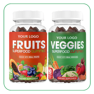 Ausreson Superfood Fruit Vegetable Gummy Suplemento de apoyo inmunológico Super Veggies Fruits Gummies - Product Image 2