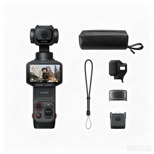 [New Release] Insta360 Luna Pro 1080P CMOS Sensor Leica Flagship Gimbal Camera for Video Capture and Sport Use