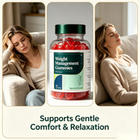 Gummies SYC BIO sans sucre pour la gestion du poids, 60 unités, avec mélatonine et L-théanine, soutien du sommeil, complément quotidien naturel