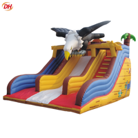Structure gonflable multifonctionnelle résistante à l'humidité avec toboggan pour centres de fête pour enfants, festivals en plein air et entreprises de location de jeux de jardin