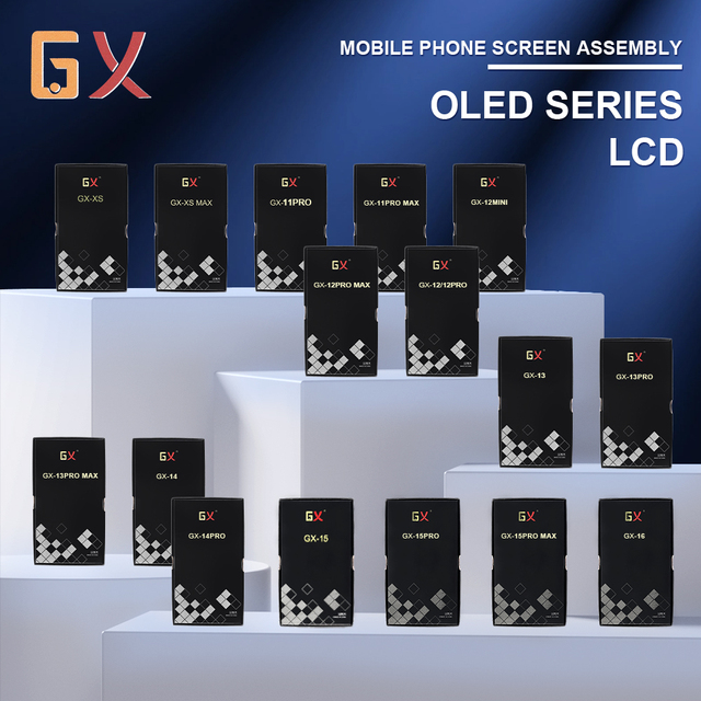 Factory Price Mobile Phone GX LCD OLED Incell Screen Assembly for iPhone 13 14 15 16 17 Pro Max Mobile Combo Display for iphone
