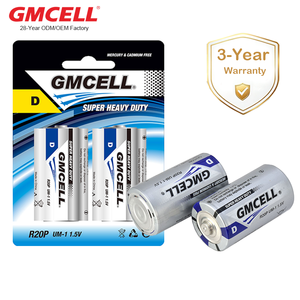 แบตเตอรี่ D แพ็คคู่จากโรงงานโดยตรง รุ่น R20P 1.5V แบตเตอรี่คาร์บอน-สังกะสี แบตเตอรี่สำหรับงานหนัก สำหรับเครื่องจุดไฟ นาฬิกาควอตซ์ วิทยุ - Product Image 1