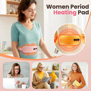 Hot Selling Cordless Digital Display Abdominal <strong>Massager</strong> Menstrual <strong>Heating</strong> <strong>Pad</strong> for Period Cramps Pain Relief - Product Image 3