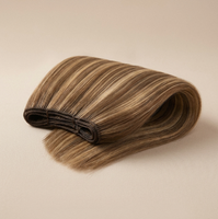 Cheveux humains brésiliens Remy vierges bruts à cuticules alignées, double trame machine, pour fournisseurs de cheveux en gros, extensions à coudre ondulées