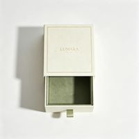 Caja de Embalaje Biodegradable Deslizante Personalizada de Lujo para Bufandas, Pendientes, Joyería, Collares, Anillos, Pulseras, Caja de Papel