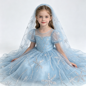 En stock – Nouveau tissu en <span class=keywords><strong>organza</strong></span> imprimé, motif <span class=keywords><strong>flocon</strong></span> <span class=keywords><strong>de</strong></span> <span class=keywords><strong>neige</strong></span> scintillant, <span class=keywords><strong>organza</strong></span> transparent pour fête costumée et emballage floral - Product Image 4