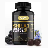Gummies de Shilajit Pur de l'Himalaya à l'Acide Fulvique pour lutter contre la fatigue, stimuler l'énergie, favoriser la récupération musculaire, la vitalité et comme supplément de minéraux traces
