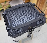 Filet de rangement en maille pour moto et casque avec crochets, noir, 30x30cm, pour rénovation/amélioration