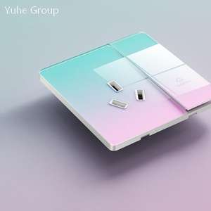 Panel de vidrio templado, utilizado para interruptores de pared, interruptores de luz, interruptores de timbre sólidos, utilizado para la construcción de cocinas. - Product Image 1