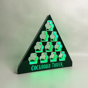 Torre Cocabomb, Exhibidor de Botellas LED, Pirámide LED para <span class=keywords><strong>Alcohol</strong></span>, Miniatura Glorificadora de Bebidas, Bandeja de Prueba y Servicio de Copas, Presentador de Vino - Product Image 4