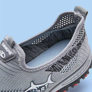 Zapatos Casuales Transpirables de Malla Tejida Sin Cordones para Hombre, Decoraciones Laterales de Animales y Letras, Zapatos Deportivos de Moda para Correr y Caminar - Product Image 6