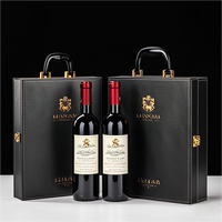 Caja de Embalaje de Lujo para Botellas de Vino, Personalizada con Logotipo, Impermeable, de Cartón Rígido con Esponja, para Regalo