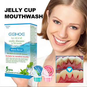 Enjuague <span class=keywords><strong>Bucal</strong></span> Desechable en Vaso con Probióticos, Antibacteriano, Menta Refrescante, Blanqueamiento Dental, Salud <span class=keywords><strong>Bucal</strong></span> - Product Image 4