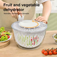 Huishoudelijke premium multifunctionele BPA-vrije afgiet- en groentesalade rasp, handmatig, van plastic, voor thuiskeuken