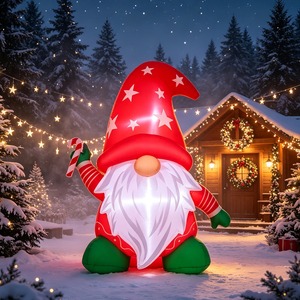 Duende Inflable sin Rostro de Navidad con Luces LED, Decoración para Jardín Exterior para Exhibición Navideña - Product Image 4
