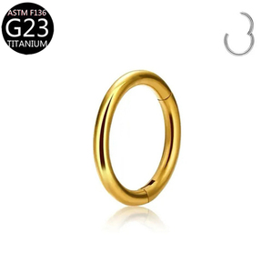 Tùy chỉnh titan thép G23 liền mạch Vòng mũi Vòng piercing môi Vòng Bông tai vách ngăn Vòng - Product Image 5