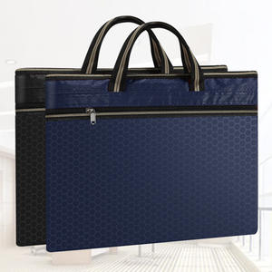 กระเป๋าเอกสารสำนักงานขนาดใหญ่แบบ OEM/ODM ลดราคา กระเป๋าเอกสารธุรกิจแบบสองชั้นพร้อมซิป กระเป๋าสำหรับประชุม กระเป๋าเก็บของ - Product Image 1