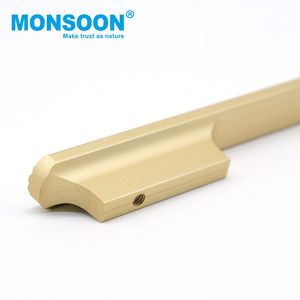 Tirador de perfil de aluminio moderno para muebles empotrados de baño, armarios, puertas de dormitorio, cajones de cocina y cómodas - Product Image 3