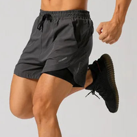 Shorts de sport pour hommes Shorts de course à pied Shorts d'entraînement Nouvelle arrivée Compression Double couche décontracté pour hommes 2 en 1 Shorts de gymnastique pour hommes