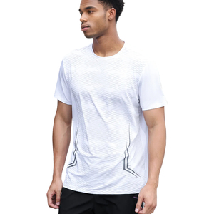 เสื้อยืดออกกำลังกายสำหรับผู้ชายขายส่ง เสื้อยืดเทนนิส 90% โพลีเอสเตอร์ 10% สแปนเด็กซ์ เสื้อยืดพิมพ์ลาย DGT - Product Image 4