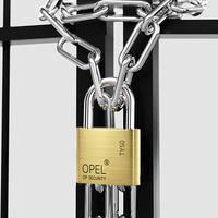 Cadenas en laiton poli or tricercle de marque OPEL, robuste, antivol, étanche, nouveau design pour la vente en gros