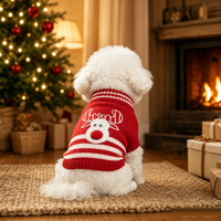 Pull en tricot acrylique doux pour chien, pull chaud pour animaux de compagnie, tenue d'hiver élégante pour chiens de petite, moyenne et grande taille, idéal pour les promenades quotidiennes