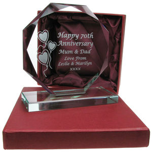 Premios de Cristal con Forma de Diamante para Presentación del <span class=keywords><strong>50</strong></span> <span class=keywords><strong>Aniversario</strong></span>, Diseño Personalizado - Product Image 4