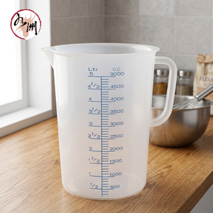 Carafe et tasses doseuses transparentes écologiques 5000 ml en résine de polypropylène de qualité alimentaire pour Bubble Tea - Taïwan - Product Image 3