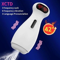 Hot Robot Shape Männlicher Mastur bator Vibration Pocket Pussy Echte Vagina Oral Masturbation Cup Mann Adult Vagina Sexspielzeug für Männer
